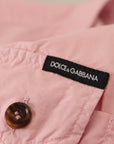 Dolce & Gabbana Elegant Pink Casual Cotton Shirt