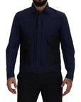 Dsquared² Svelte Dark Blue Cotton Shirt