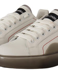 Dolce & Gabbana Elegant White Leather Sneakers