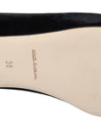 Dolce & Gabbana Elegant Black Silk-Blend Loafers