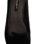 Dolce & Gabbana Elegant Black Silk-Blend Loafers