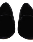 Dolce & Gabbana Elegant Black Silk-Blend Loafers