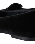 Dolce & Gabbana Elegant Black Silk-Blend Loafers