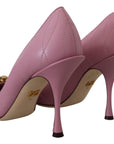 Dolce & Gabbana Devotion Leather Heels in Pink
