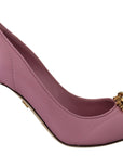 Dolce & Gabbana Devotion Leather Heels in Pink