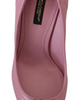Dolce & Gabbana Devotion Leather Heels in Pink