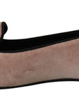 Dolce & Gabbana Elegant Pink Velvet Devotion Loafers