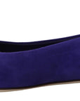 Dolce & Gabbana Embellished Crystal Purple Suede Flats