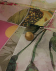 Dolce & Gabbana Multicolor Silk Ascot Collar Blouse