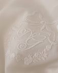Dolce & Gabbana Elegant Silk Top with Logo Embroidery