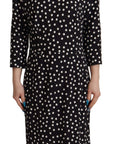 Dolce & Gabbana Polka Dot Sheath Midi Elegance