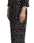 Dolce & Gabbana Polka Dot Sheath Midi Elegance