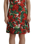 Dolce & Gabbana Multicolor Floral A-Line Dress