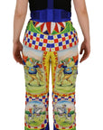 Dolce & Gabbana Multicolor High Waist Snow Pants