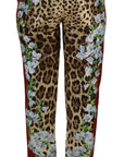 Dolce & Gabbana Elegant Multicolor High Waist Silk Pants
