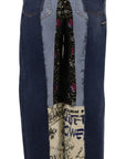 Dolce & Gabbana High-Waist Multicolor Wide-Cut Jeans
