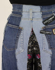 Dolce & Gabbana High-Waist Multicolor Wide-Cut Jeans