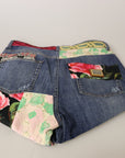 Dolce & Gabbana High Waist Patchwork Skinny Denim