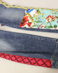 Dolce & Gabbana High Waist Patchwork Skinny Denim