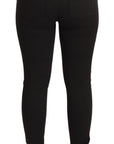 Dolce & Gabbana Sleek Black Cotton Stretch Skinny Jeans