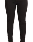 Dolce & Gabbana Sleek Black Cotton Stretch Skinny Jeans