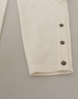 Dolce & Gabbana Elegant White High-Waist Tapered Trousers