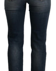 Dolce & Gabbana High Waist Skinny Designer Jeans in Blue