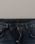 Dolce & Gabbana Chic Boyfriend Cut Mid Waist Denim Jeans