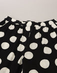 Dolce & Gabbana Polka Dot Silk Mid Waist Pants