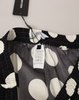Dolce & Gabbana Polka Dot Silk Mid Waist Pants