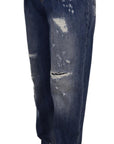 Dolce & Gabbana High Waist Skinny Denim Jeans - Chic Blue Washed