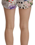 Dolce & Gabbana Patchwork High Waist Designer Shorts