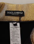 Dolce & Gabbana Gold High Waist Hot Pants Shorts