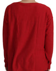 Dolce & Gabbana Elegant Red Wool Blend Knit Sweater