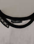 Dolce & Gabbana Elegant Round Neck Slogan Tee