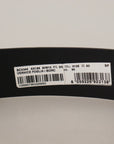 Dolce & Gabbana Elegant Blue Leather Belt with Silver Buckle