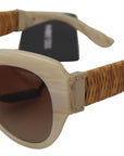 Dolce & Gabbana Beige Chic Acetate Women's Sunglasses