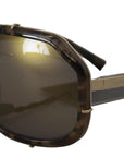 Dolce & Gabbana Chic Aviator Mirrored Brown Sunglasses