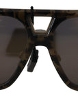 Dolce & Gabbana Chic Aviator Mirrored Brown Sunglasses