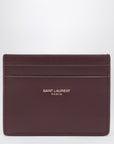 Saint Laurent Saint Laurent Hot Wine leather credit card holder