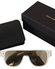 Dolce & Gabbana Elegant White Acetate Sunglasses for Women