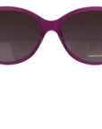 Dolce & Gabbana Chic Purple Acetate Round Sunglasses