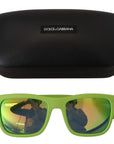 Dolce & Gabbana Acid Green Chic Full Rim Sunglasses