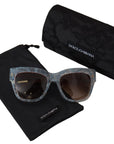 Dolce & Gabbana Elegant Lace-Trimmed Gradient Sunglasses