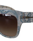 Dolce & Gabbana Elegant Lace-Trimmed Gradient Sunglasses
