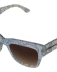 Dolce & Gabbana Elegant Lace-Trimmed Gradient Sunglasses