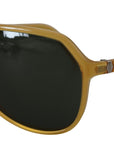 Dolce & Gabbana Chic Yellow Aviator Acetate Sunglasses