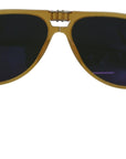 Dolce & Gabbana Chic Yellow Aviator Acetate Sunglasses