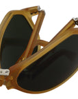 Dolce & Gabbana Chic Yellow Aviator Acetate Sunglasses