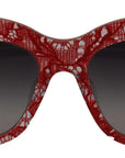 Dolce & Gabbana Sicilian Lace Accented Designer Sunglasses